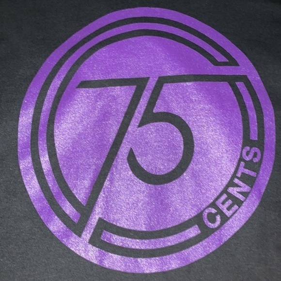 Port and Company Graphic T Shirt 100% Cotton Black and Purple Mens 2XL - Picture 8 of 9